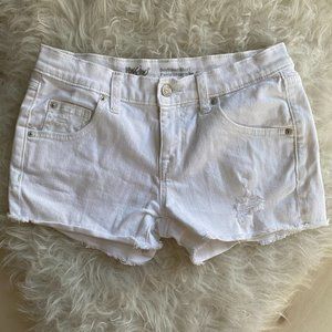 Mossimo Denim Boyfriend Short in White Denim Sz 00